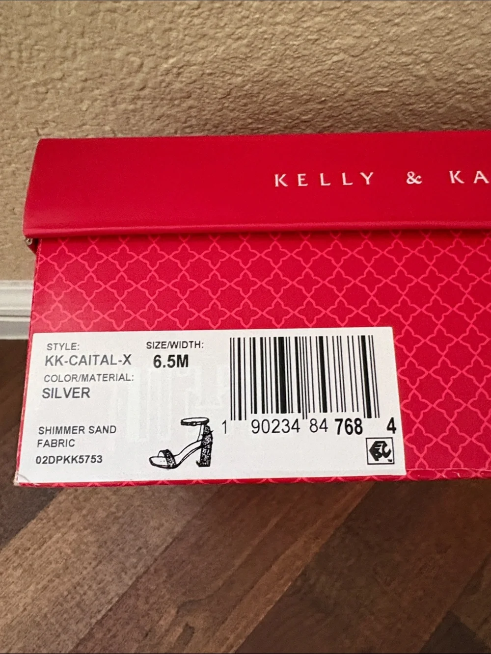 Kelly & Katie Silver Ankle-Strap Block Heel Sandals
